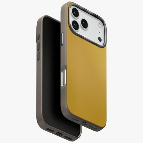 ⁨Etui UNIQ Lyden DS do iPhone 17 Pro Max  Magclick Charging zółto/szary⁩ w sklepie Wasserman.eu