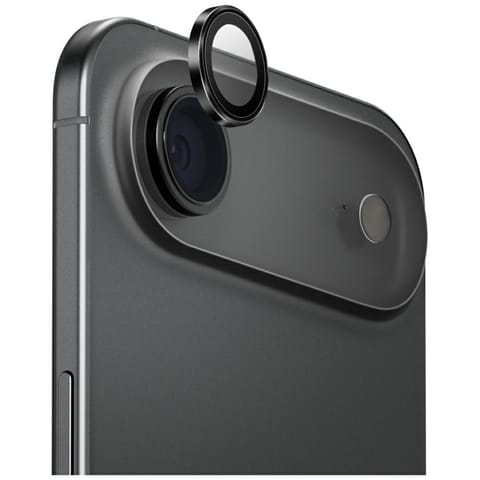 ⁨Szkło na obiektyw aparatu UNIQ Optix     Aluminium Camera Lens Protector do iPhone Air z aplikatorem czarny⁩ w sklepie Wasserman.eu