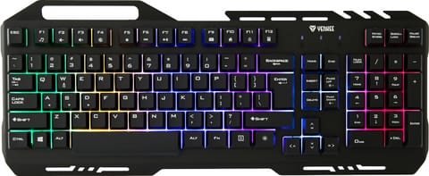 ⁨Klawiatura YKB 3200 Shadow metalowa, podświetlenie LED⁩ w sklepie Wasserman.eu