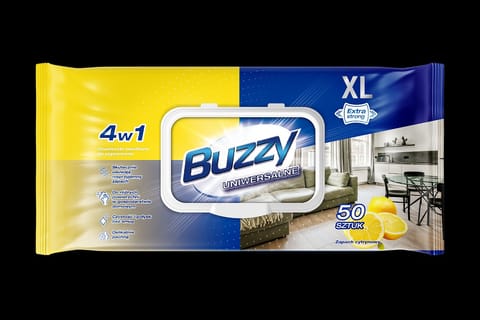 ⁨Buzzy Uniwersalne Chusteczki Nawilżone do Czyszczenia 50 szt.⁩ w sklepie Wasserman.eu