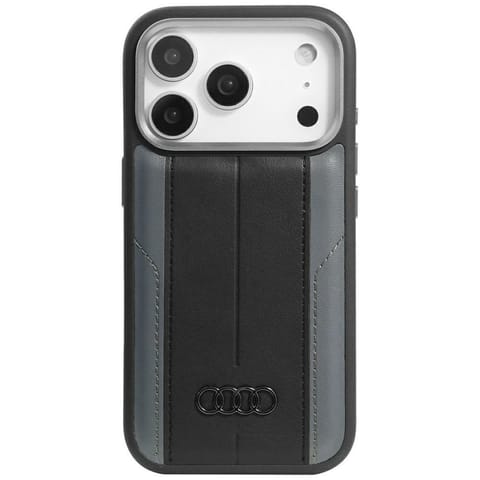 ⁨Etui Audi A6 Synthetic Leather MagSafe   do iPhone 17 Pro czarny⁩ w sklepie Wasserman.eu