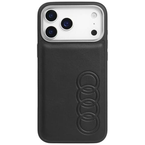 ⁨Etui Audi TT Synthetic Leather MagSafe   do iPhone 17 Pro czarny⁩ w sklepie Wasserman.eu