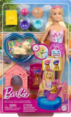 ⁨Barbie Puppy Pool Party z akcesoriami zmiana kolor⁩ w sklepie Wasserman.eu