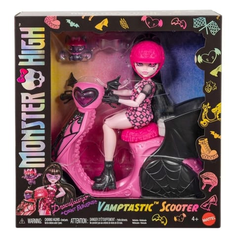 ⁨Monster High Wampirystyczny Skuter Lalka Draculaur⁩ w sklepie Wasserman.eu