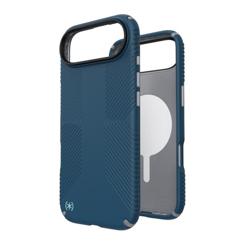 ⁨Speck Presidio2 Grip MagSafe - Etui iPhone 17 Air (Deep Sea / Silver Metallic / Spell Blue)⁩ w sklepie Wasserman.eu