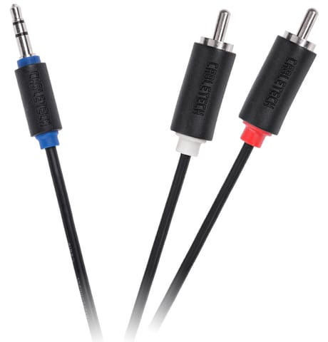 ⁨Kabel Jack 3.5-2RCA 5m Cabletech standard⁩ w sklepie Wasserman.eu