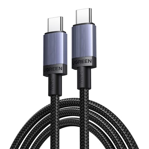 ⁨Kabel USB-C do USB-C Ugreen L528, 100 W, 1m (szary)⁩ w sklepie Wasserman.eu