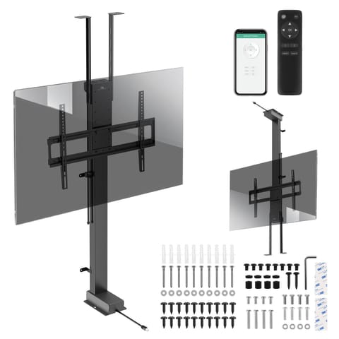 ⁨Uchwyt elektryczny sufitowo-podłogowy, wysuwany Maclean, 43''-88'', VESA 600x400, max 60kg, 100-240V AC,50/60Hz  MC-125⁩ w sklepie Wasserman.eu