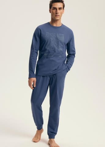 ⁨PIŻAMA HENDERSON 43464 LOCAL (kolor steel blue, rozmiar M)⁩ w sklepie Wasserman.eu