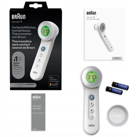 ⁨BRAUN BNT300 Termometr bezdotykowy i dotykowy do czoła, szybki i dokładny pomiar⁩ w sklepie Wasserman.eu