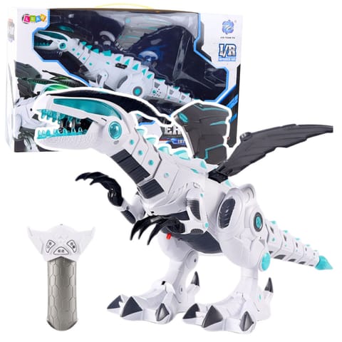 ⁨Zdalnie Sterowany Robot RC Dinozaur Światła Dźwięki Biały⁩ w sklepie Wasserman.eu