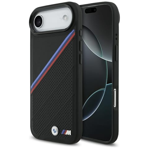 ⁨Etui BMW M Tricolor Metal Logo MagSafe   do iPhone Air czarny⁩ w sklepie Wasserman.eu
