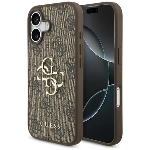 ⁨Etui Guess 4G Big Logo do iPhone 17      brązowy⁩ w sklepie Wasserman.eu