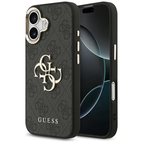 ⁨Etui Guess 4G Big 4G Classic Logo do     iPhone 17 czarny złoty⁩ w sklepie Wasserman.eu