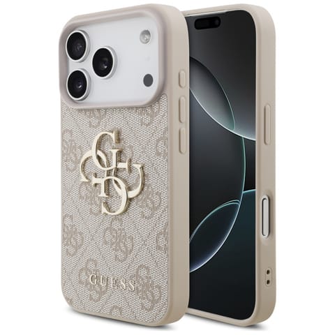 ⁨Etui Guess 4G Big Logo do iPhone 17 Pro  różowy⁩ w sklepie Wasserman.eu