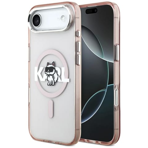 ⁨Etui Karl Lagerfeld IML Choupette Sketch Logo MagSafe do iPhone Air różowy⁩ w sklepie Wasserman.eu