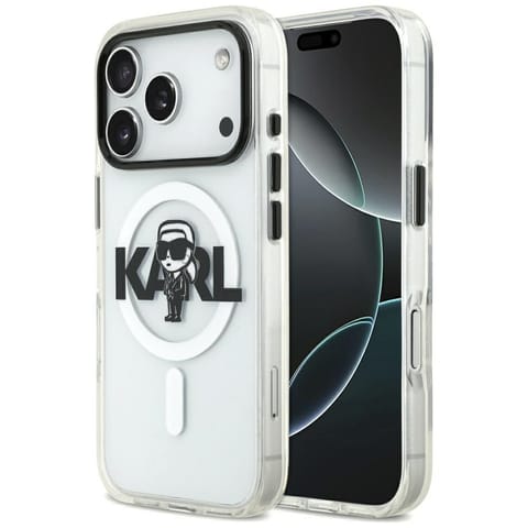⁨Etui Karl Lagerfeld IML Karl Sketch Logo MagSafe do iPhone 17 Pro przezroczysty⁩ w sklepie Wasserman.eu