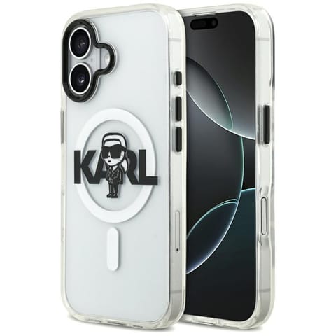 ⁨Etui Karl Lagerfeld IML Karl Sketch Logo MagSafe do iPhone 17 przezroczysty⁩ w sklepie Wasserman.eu