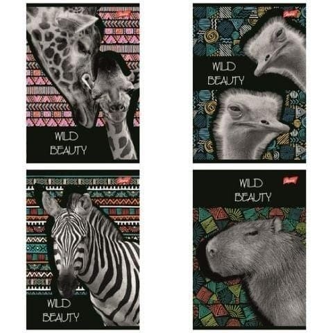 ⁨Zeszyt A5 60k kratka WILD BEAUTY laminowany UNIPAP⁩ w sklepie Wasserman.eu