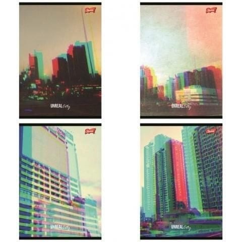 ⁨Zeszyt A5 60k kratka UNREAL CITY laminowany UNIPAP⁩ w sklepie Wasserman.eu