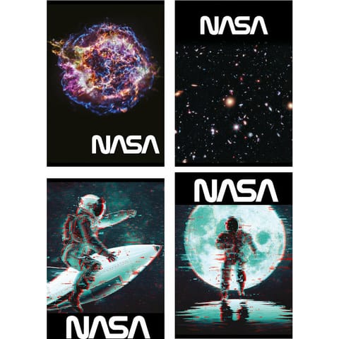 ⁨Zeszyt A5 32k 3-linia kolorowa SPACE ADVENTURE laminowany UNIPAP⁩ w sklepie Wasserman.eu