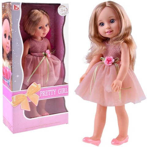 ⁨Lalka w sukience koktajlowej 36cm laleczka ZA4429⁩ w sklepie Wasserman.eu