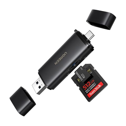 ⁨Czytnik kart USB-C/USB-A 2w1 Ugreen CM803, SD+TF 312MB/s⁩ w sklepie Wasserman.eu