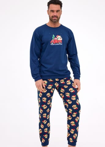⁨PIŻAMA CORNETTE PM-115/290 TEDDY (kolor jeans, rozmiar L)⁩ w sklepie Wasserman.eu