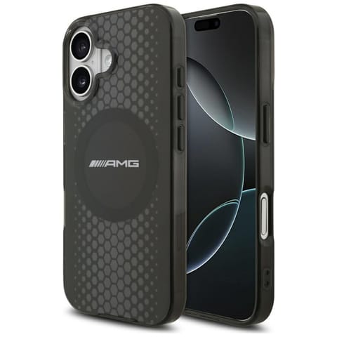 Etui AMG Double Layer Transparent Graphics MagSafe do iPhone 17 czarny w sklepie Wasserman.eu