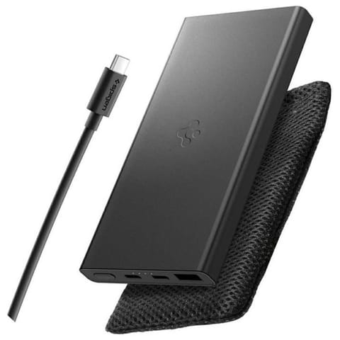 ⁨Powerbank Spigen Essential EA2210        10000mAh 22.5W czarny⁩ w sklepie Wasserman.eu
