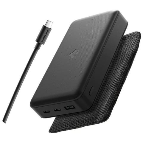 ⁨Powerbank Spigen Essential EA3030        30000mAh 30W czarny⁩ w sklepie Wasserman.eu