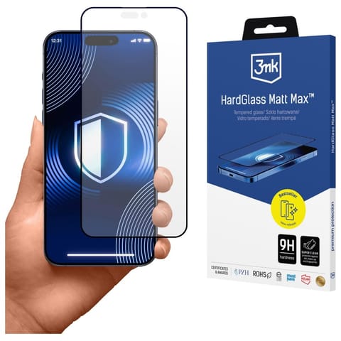 ⁨Szkło hartowane 3MK HardGlass Matt Max   do Apple iPhone 17 Pro Max⁩ w sklepie Wasserman.eu