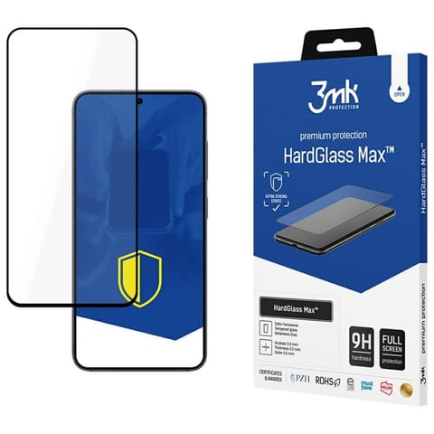 Szkło hartowane 3MK HardGlass Max z aplikatorem do Samsung Galaxy S25 FE w sklepie Wasserman.eu