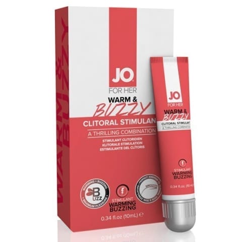 ⁨System JO Clitoral Stimulant Warm & Buzzy żel rozgrzewający 10 ml⁩ w sklepie Wasserman.eu