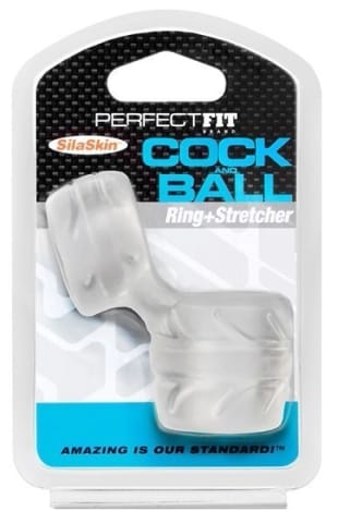 ⁨Perfect Fit SilaSkin podwojny pierścień intymny Clear przezroczysty⁩ w sklepie Wasserman.eu