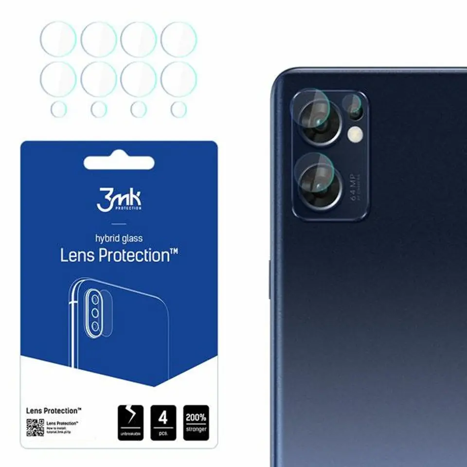 ⁨3MK Lens Protect Oppo Find X5 Lite Camera Lens Protection 4pcs⁩ at Wasserman.eu