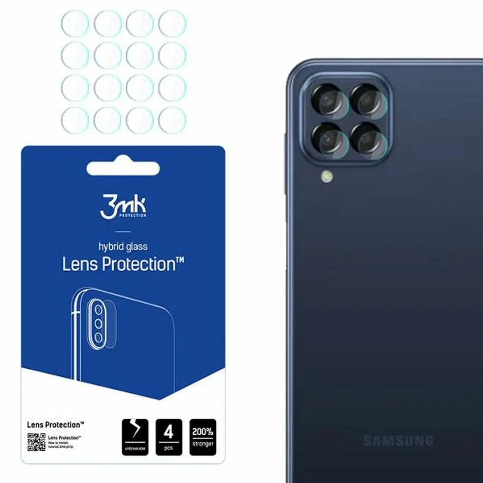 ⁨3MK Lens Protect Sam M33 5G M336 Protection for 4pcs Camera Lens⁩ at Wasserman.eu