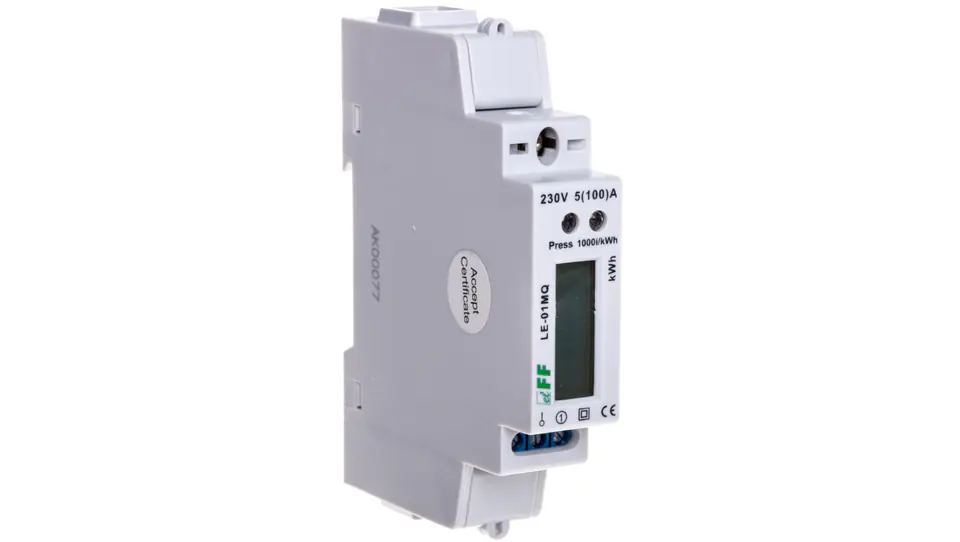 ⁨Electricity meter 1-phase 100A 230V with LCD display RS485 network parameter recording LE-01MQ⁩ at Wasserman.eu