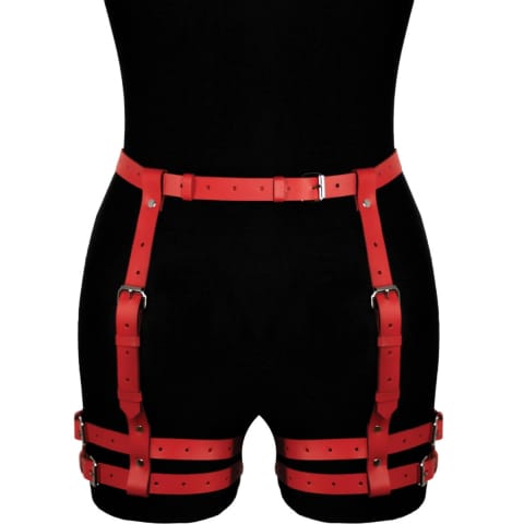Leather belt Amelia red at Wasserman.eu