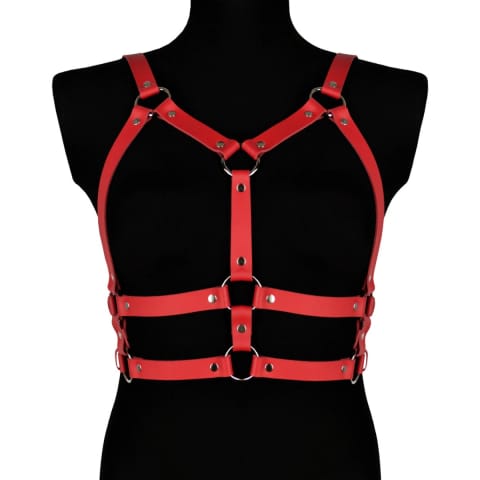 Leather harness  Salma red at Wasserman.eu