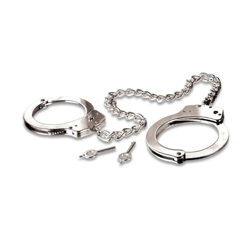 ⁨Kajdanki na nogi Pipedream Fetish Fantasy Series Metal Leg Cuffs Silver⁩ at Wasserman.eu