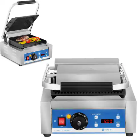 ⁨Contact electric contact grill with LED display cast iron plates 1800W⁩ at Wasserman.eu