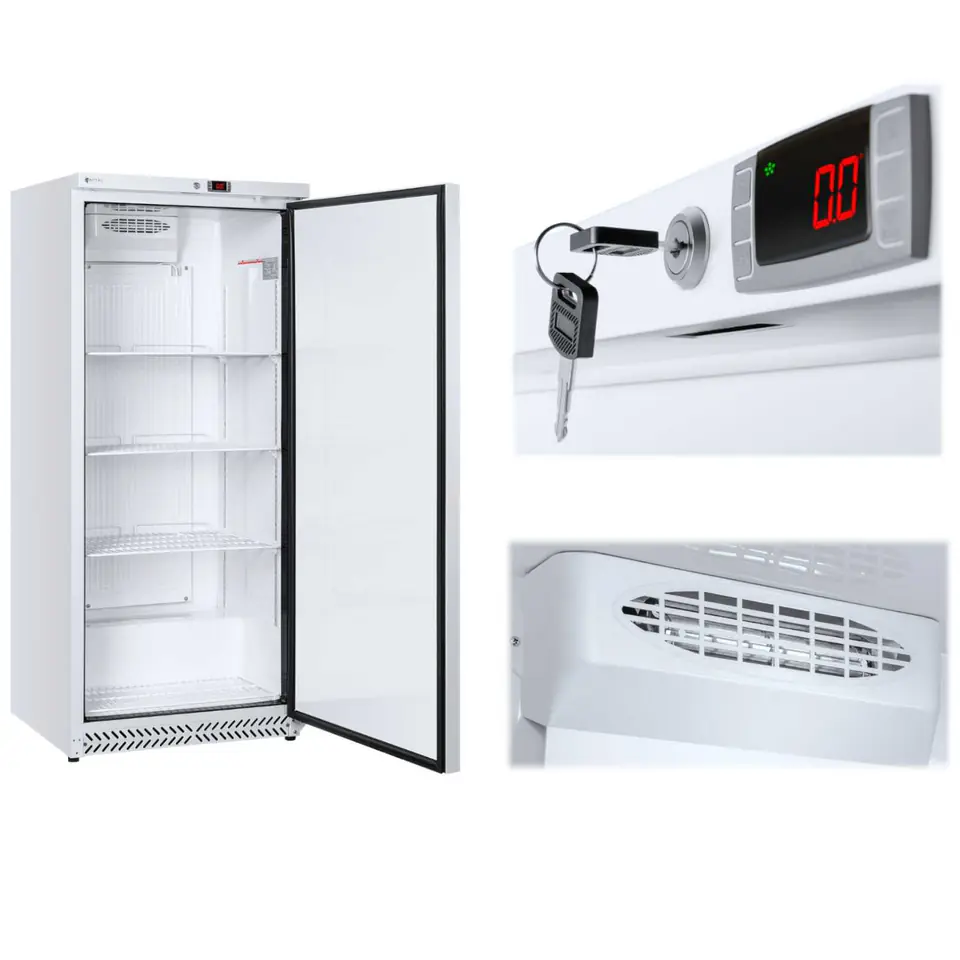 ⁨Refrigerator cooler refrigerated cabinet white to -8C 590L⁩ at Wasserman.eu