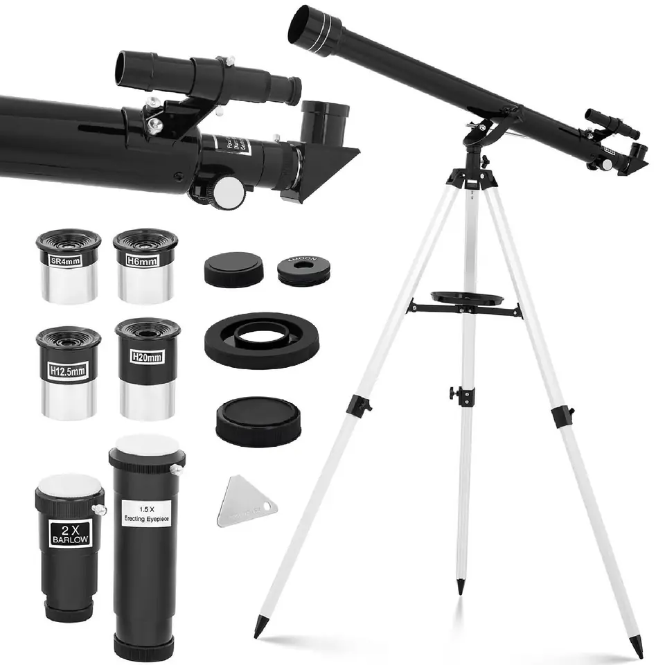 Teleskop linsenförmiger astronomischer Refraktor 900 mm f/15 Ø 60 mm im Wasserman.eu