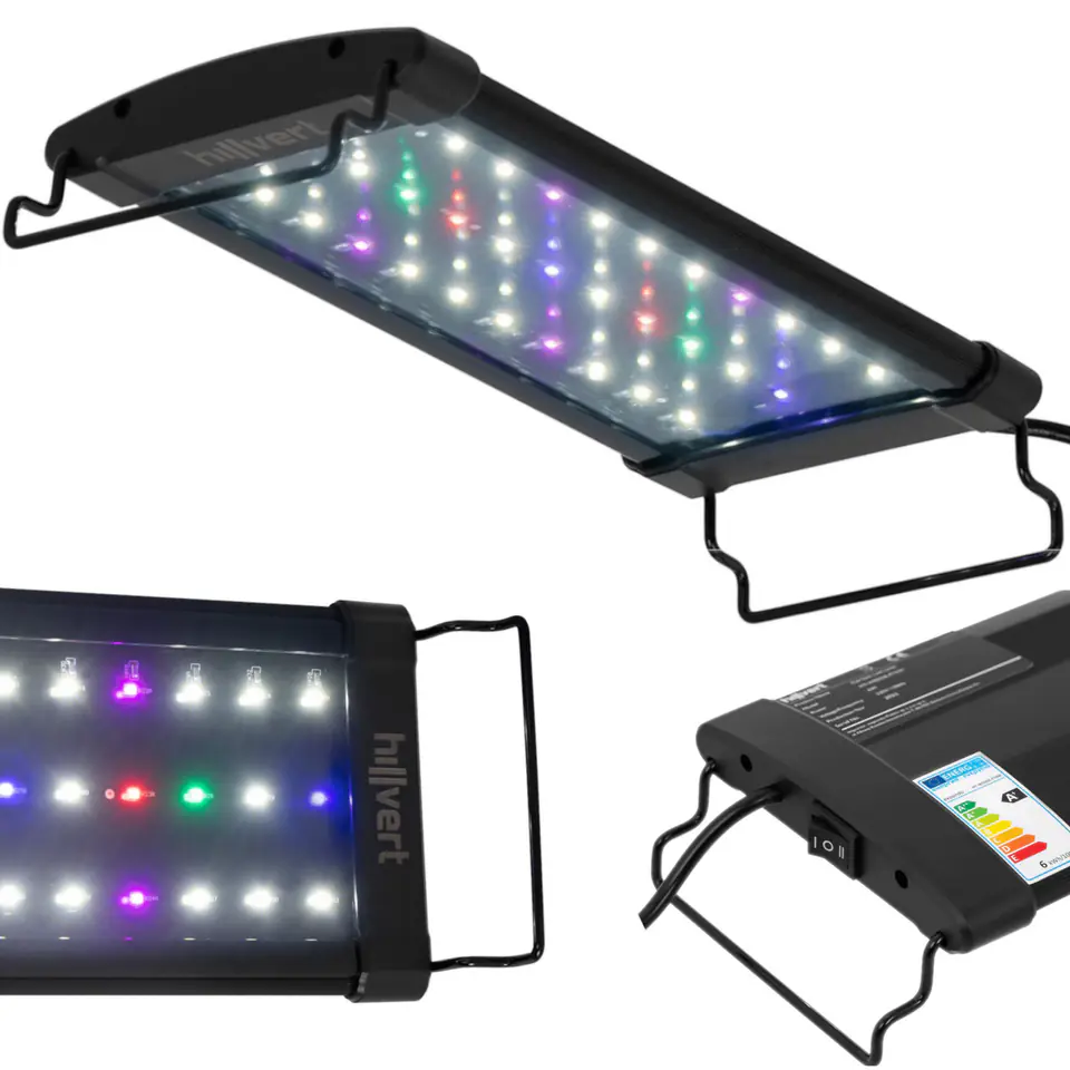 LED Pflanzenwachstum Aquarium Lampe Vollspektrum 33 LEDs 30cm 6W im Wasserman.eu