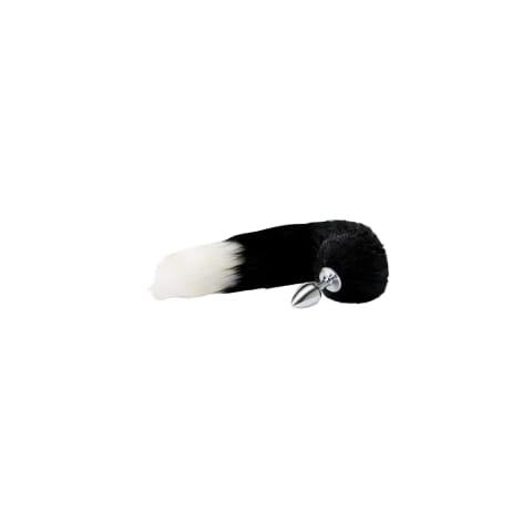 ⁨Korek Analny Lisi Ogon Metal Plug Black Indigo Fox Tail Whipsmart⁩ w sklepie Wasserman.eu