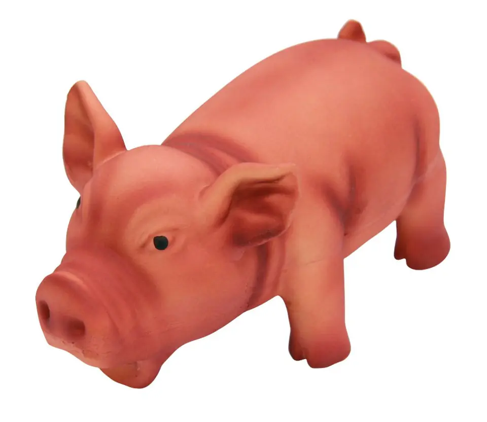 ⁨KERBL Zabawka dla psa, lateksowa świnka chrząkająca 15cm [82350]⁩ w sklepie Wasserman.eu