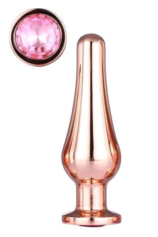 ⁨DREAMTOYS GLEAMING LOVE ROSE GOLD PLEASURE PLUG M⁩ at Wasserman.eu