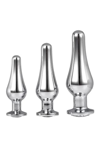 ⁨Zestaw Korków Gleaming Love Pleasure Set Silver Dreamtoys⁩ w sklepie Wasserman.eu