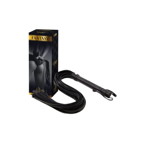⁨Ekskluzywny Pejcz Fantasy Flogger Long Leather Black Alive⁩ w sklepie Wasserman.eu